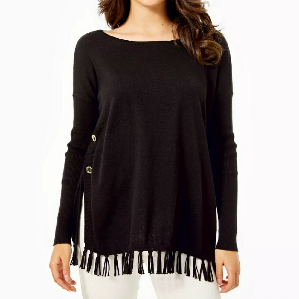 Ramona sweater in black by lilly
